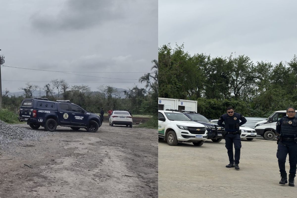 Obras sem licença e ponto clandestino de combustível são embargados em área federal de Cubatão; empresas são multadas