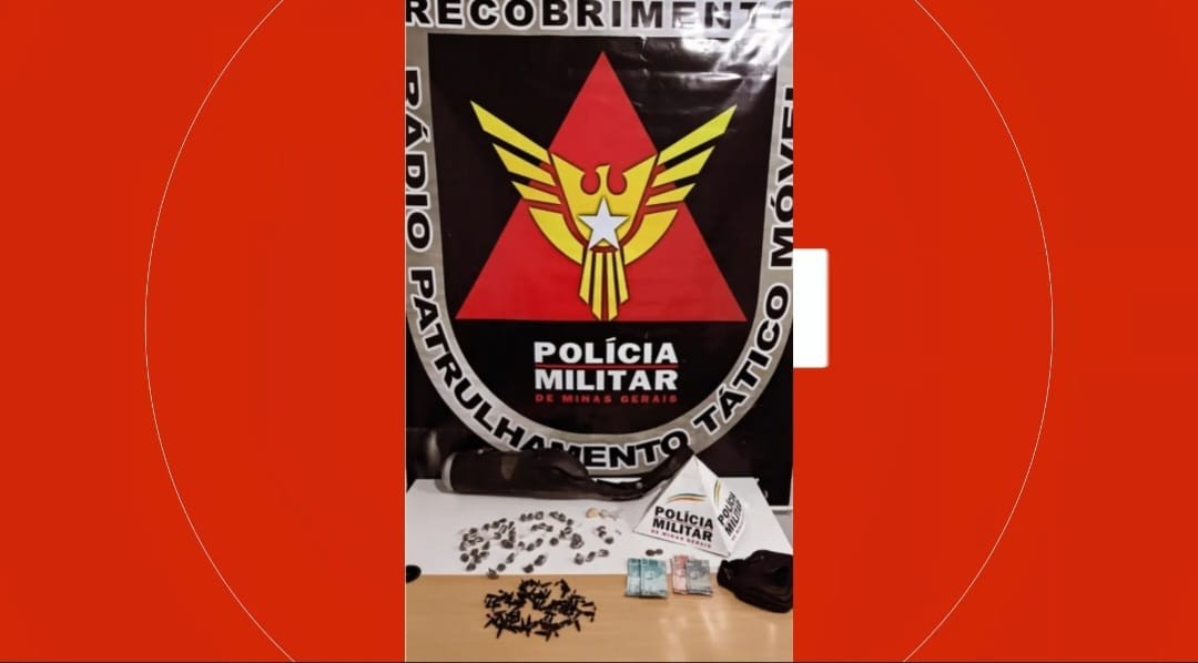 Motociclista tenta fugir da PM, sofre acidente e é preso com drogas 