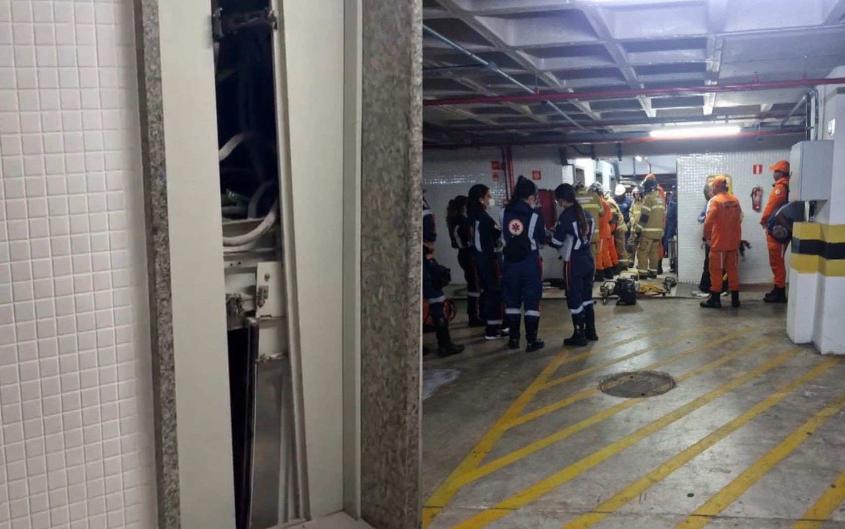 Elevador despenca cinco andares com mulher dentro em prédio de Salvador