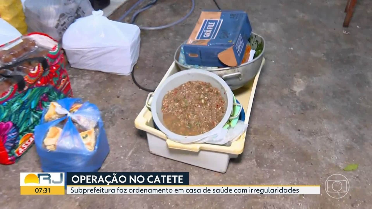 Operação na antiga Casa de Saúde São Sebastião encontra comida estragada, lixo e botijão armazenado de forma inadequada