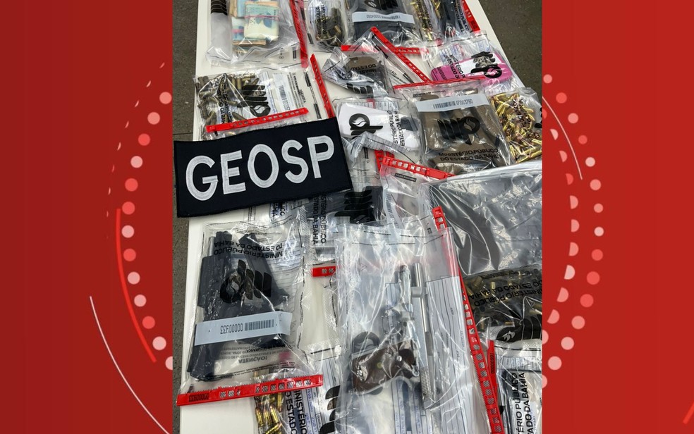 Material apreendido durante as operações — Foto: Ministério Público da Bahia