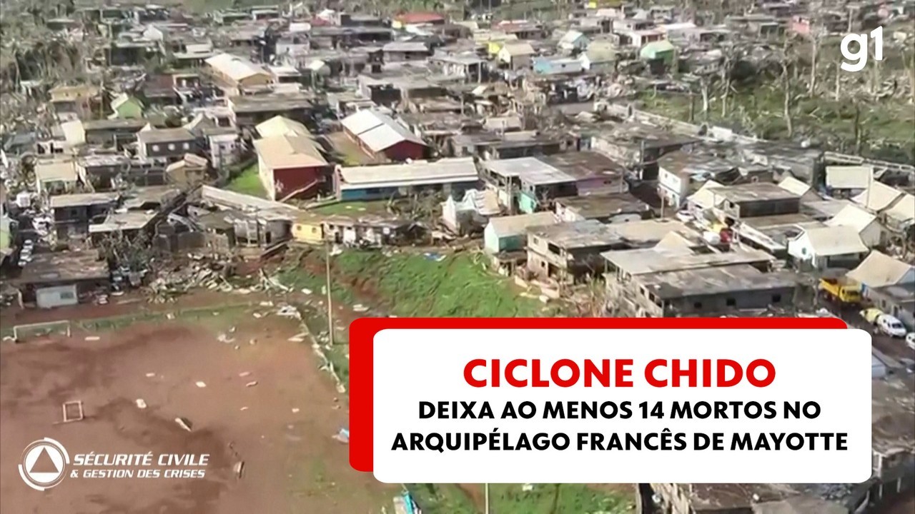 Ciclone Chido deixa ao menos 14 mortos no arquipélago francês de Mayotte