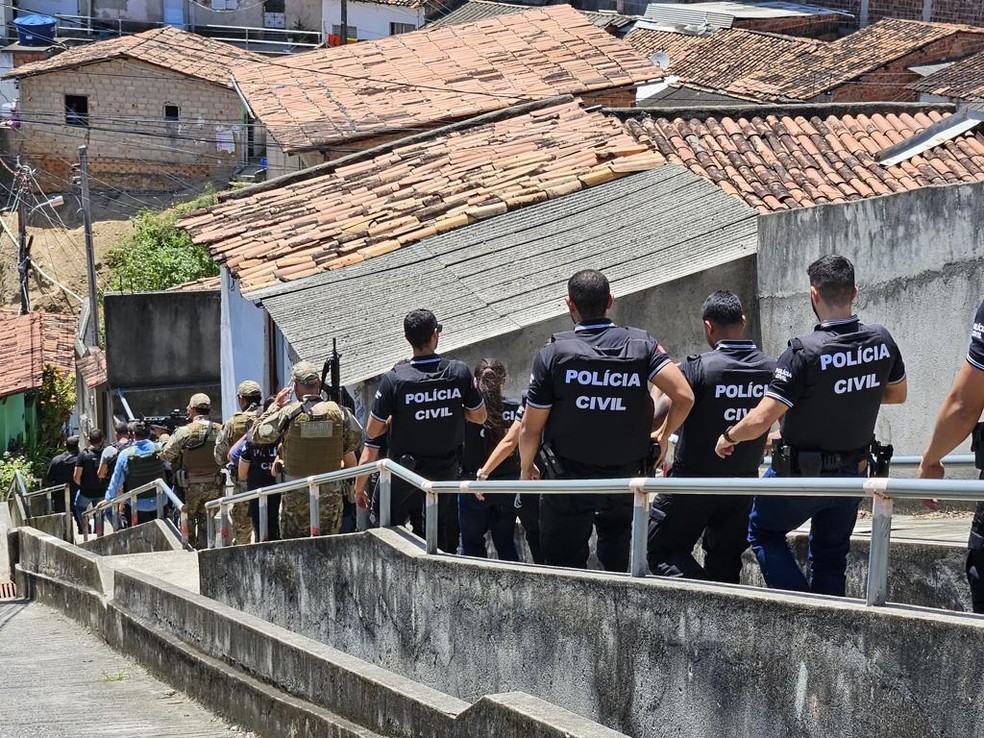 Polícia Civil realiza operação para combater a criminalidade em Maceió — Foto: Ascom/PC