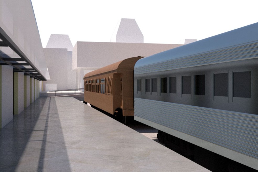 Museu Ferrovirio de Santos, SP, receber exemplares de bondes e vages histricos. - Foto: Divulgao/Prefeitura de Santos
