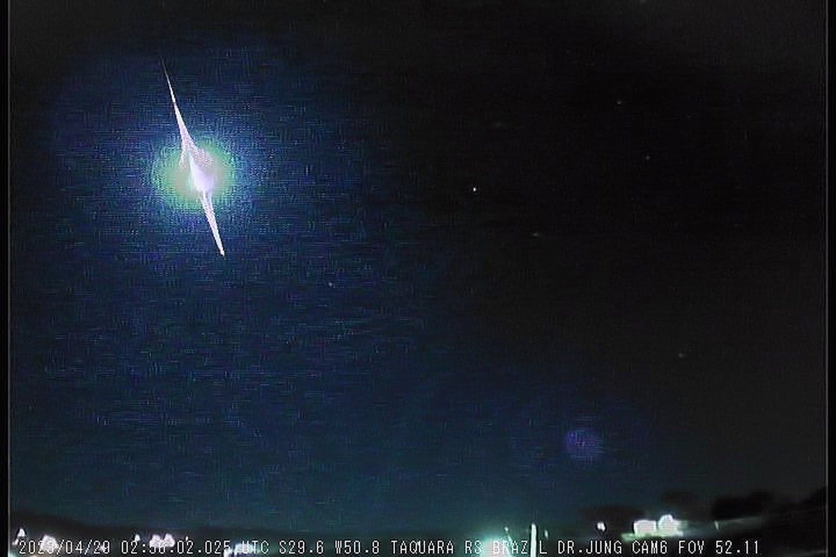 Meteoro de grande porte é visto no céu do RS | Rio Grande do Sul | G1