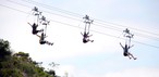 Tirolesa ZipRider atinge até 60km/h à 240m de altura! — Foto: Divulgação/Parque Unipraias