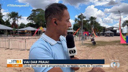 Confira a programação das praias da região norte do Tocantins