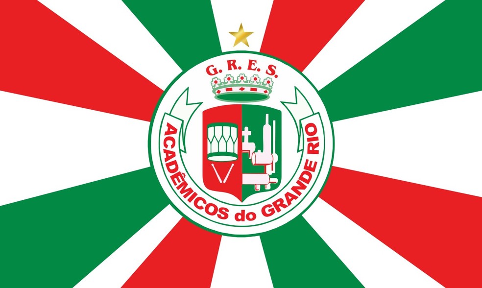 Bandeira da Acadêmicos do Grande Rio — Foto: Divulgação/ Grande Rio