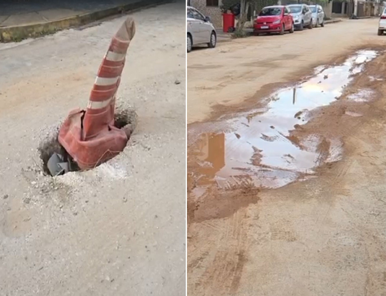 Obras na Rua Rui Barbosa continuam causando transtornos no Centro de Itaperuna
