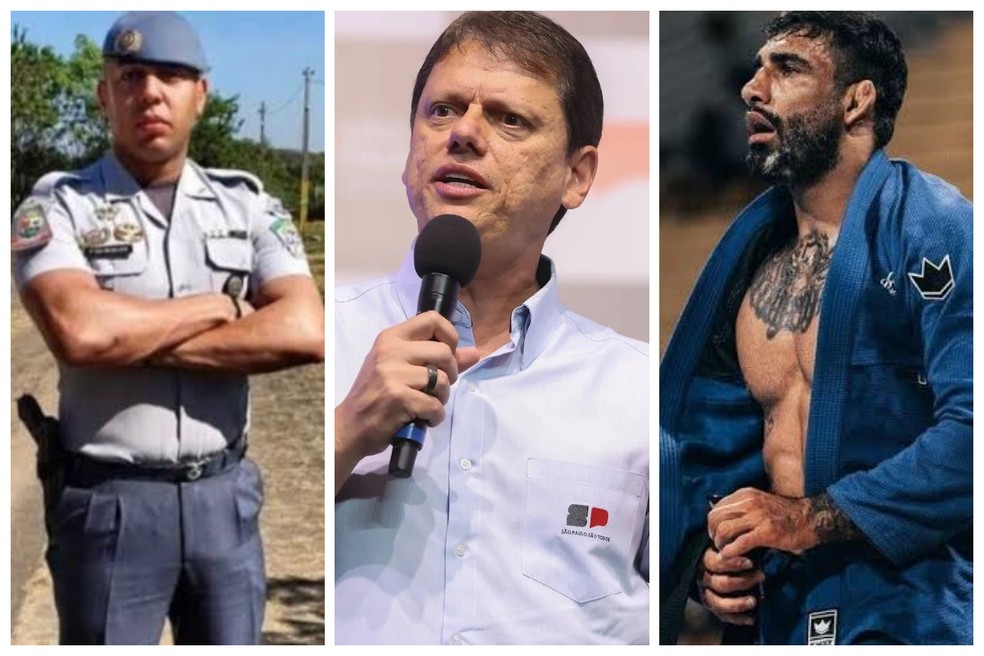 O policial militar Henrique Otavio Oliveira Velozo, preso por ter matado o campeão mundial de jiu-jitsu Leandro Lo, em agosto de 2022. — Foto: Reprodução/Redes Sociais