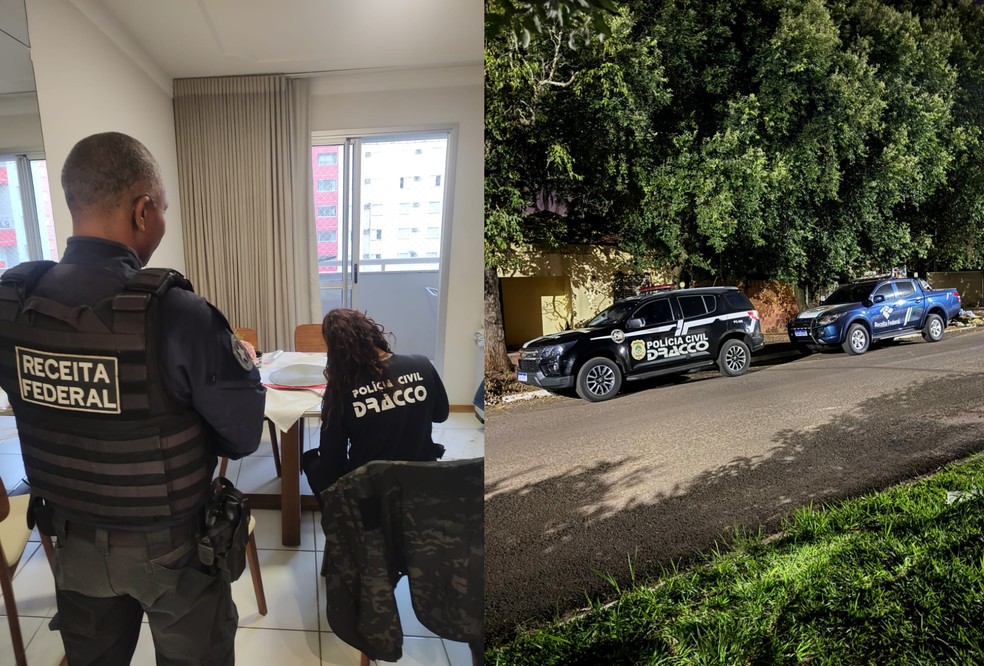 Polícia faz operação contra empresas suspeitas de lucrar com medicamentos caros — Foto: Receita Federal