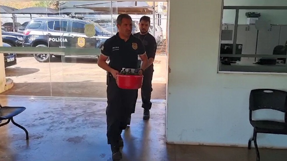 Material apreendido na operação foi encaminhado para CPJ em Jaú  — Foto: Polícia Civil/ Divulgação
