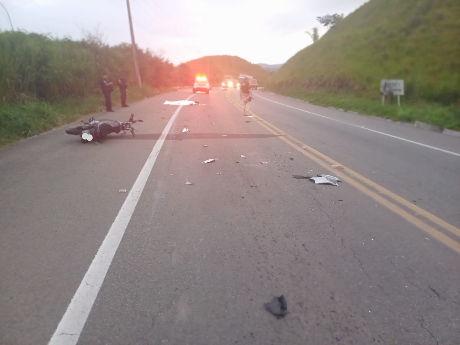 MOTOCICLISTA MORRE EM ACIDE NA BR-393, EM VOLTA REDONDA