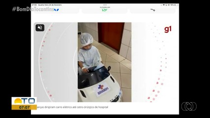 Hospital usa carrinho de controle remoto para levar crianças até centro cirúrgico