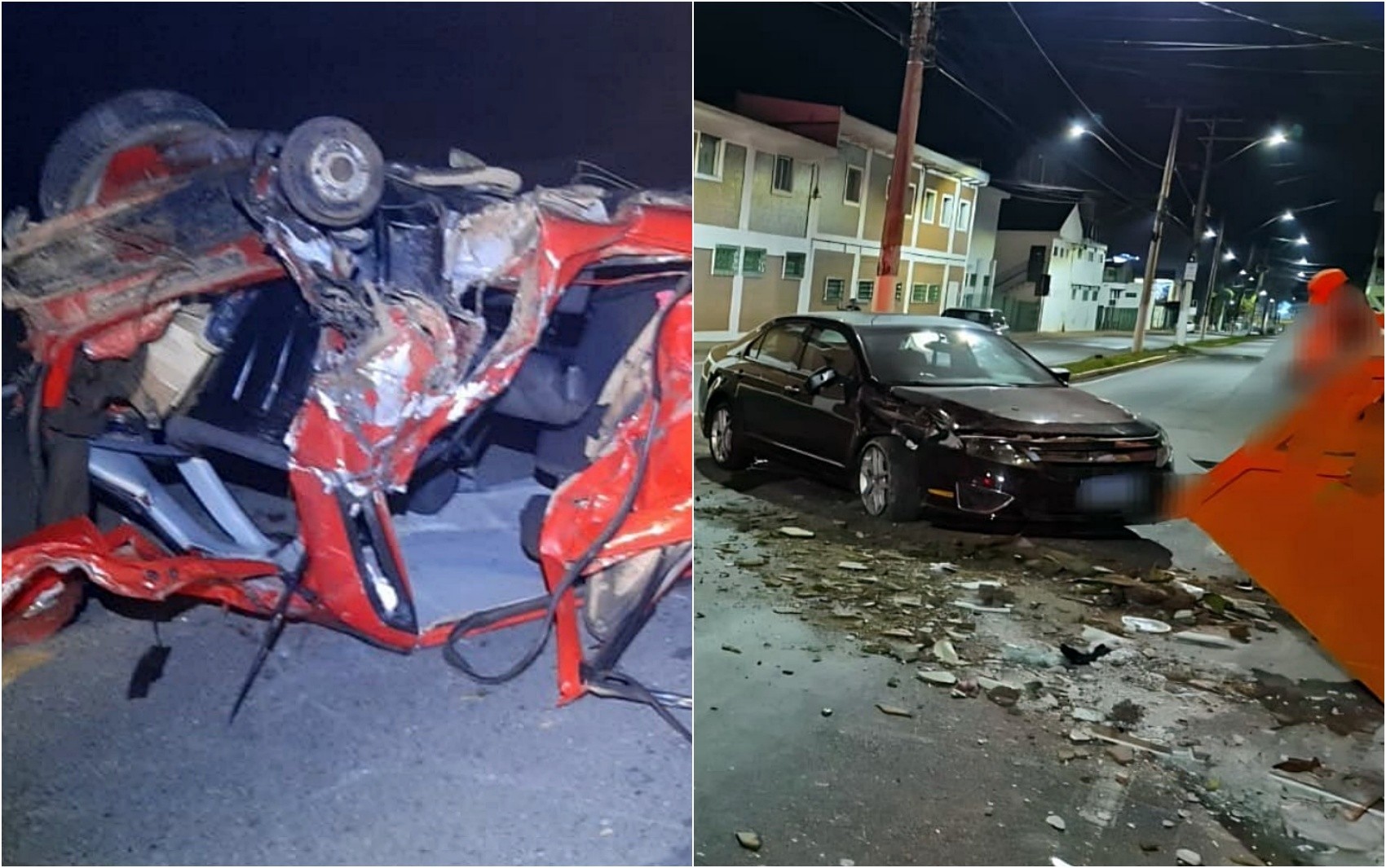 Caminhonete bate em carro e deixa quatro feridos na BR-459, em Congonhal; em Alfenas, motorista fica ferido após bater em caçamba