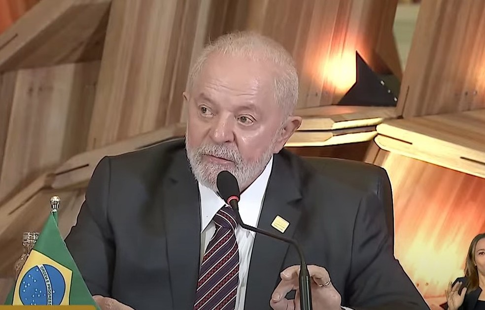 O presidente Lula durante reunião da Cúpula do Mercosul no Rio de Janeiro — Foto: Reprodução/Canal Gov