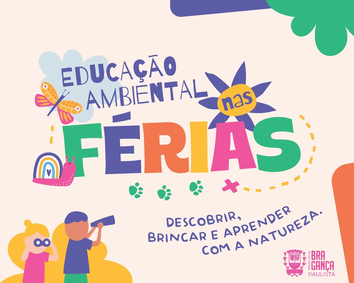 Férias em Bragança Paulista têm programação gratuita de educação ambiental