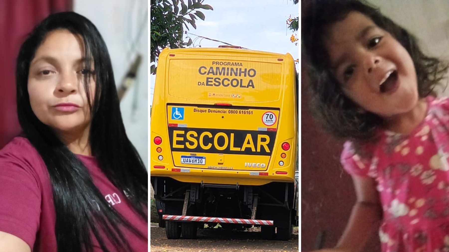 Avó e neta morrem atropeladas por ônibus de transporte escolar logo após descerem do veículo, no Paraná