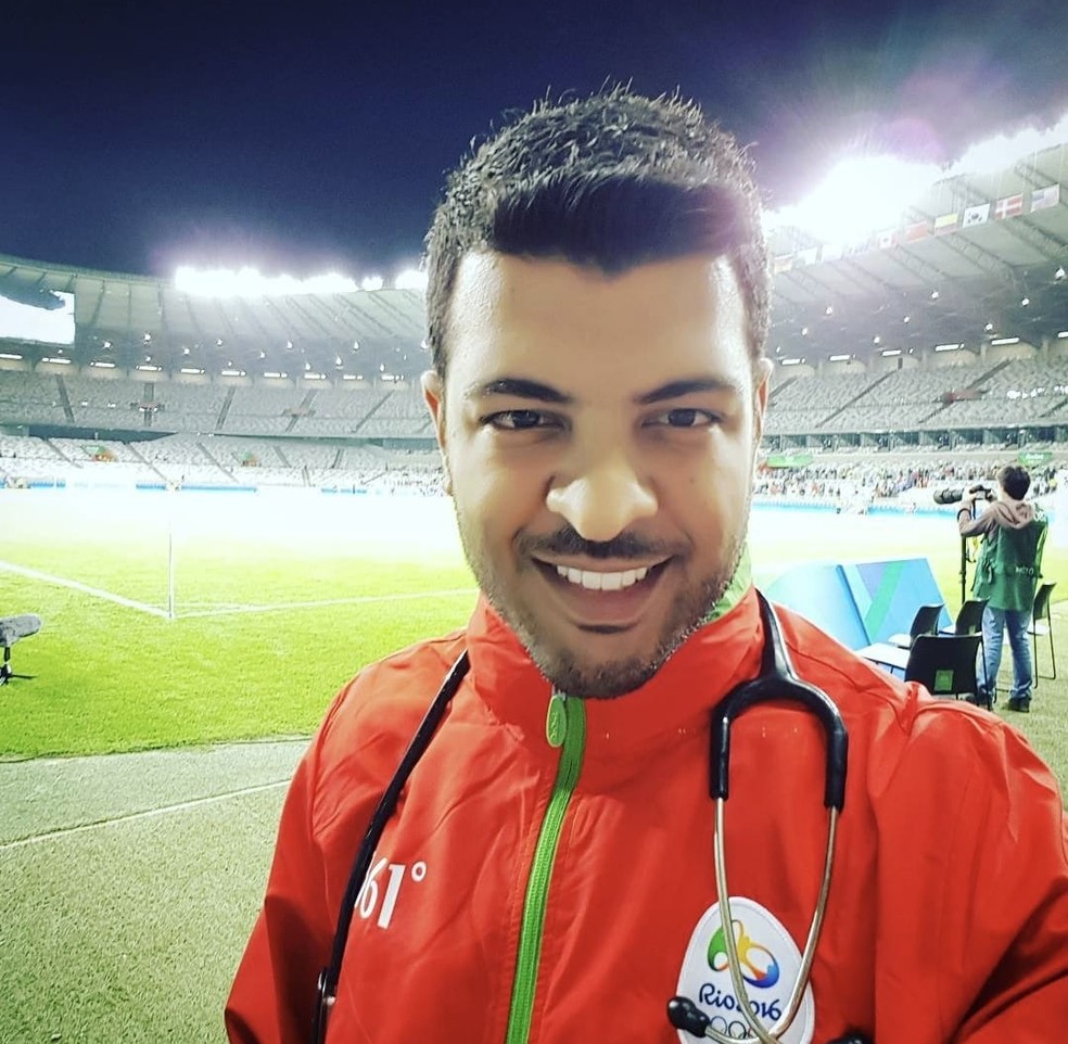 Rodrigo Trindade, médico que estava em helicóptero — Foto: Instagram/ Reprodução