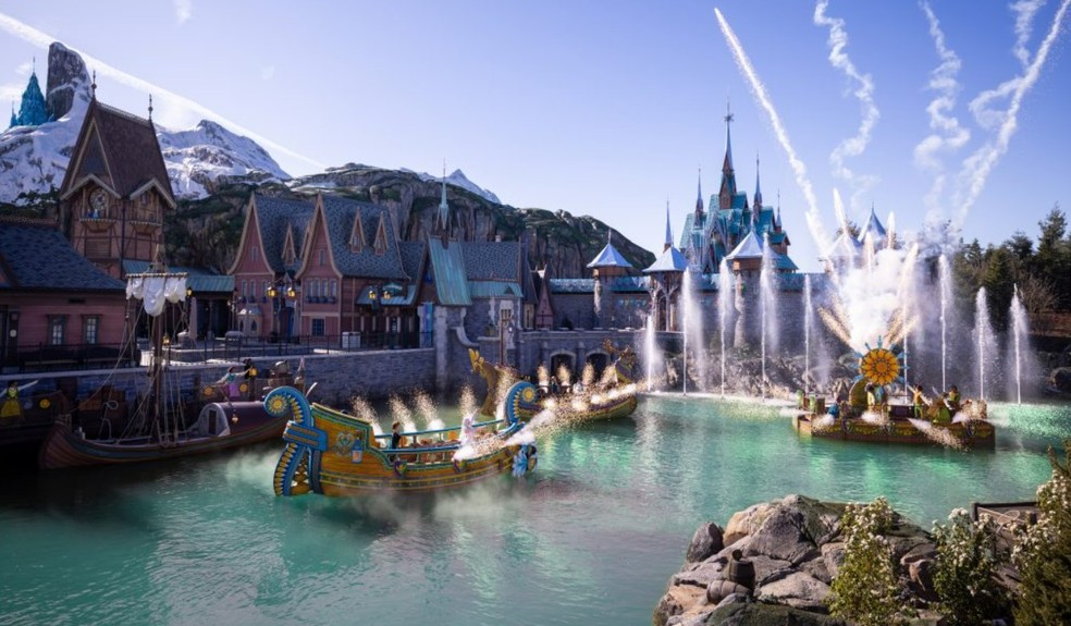Mundo da Frosen, na Disney Paris — Foto: Divulgação/Disney
