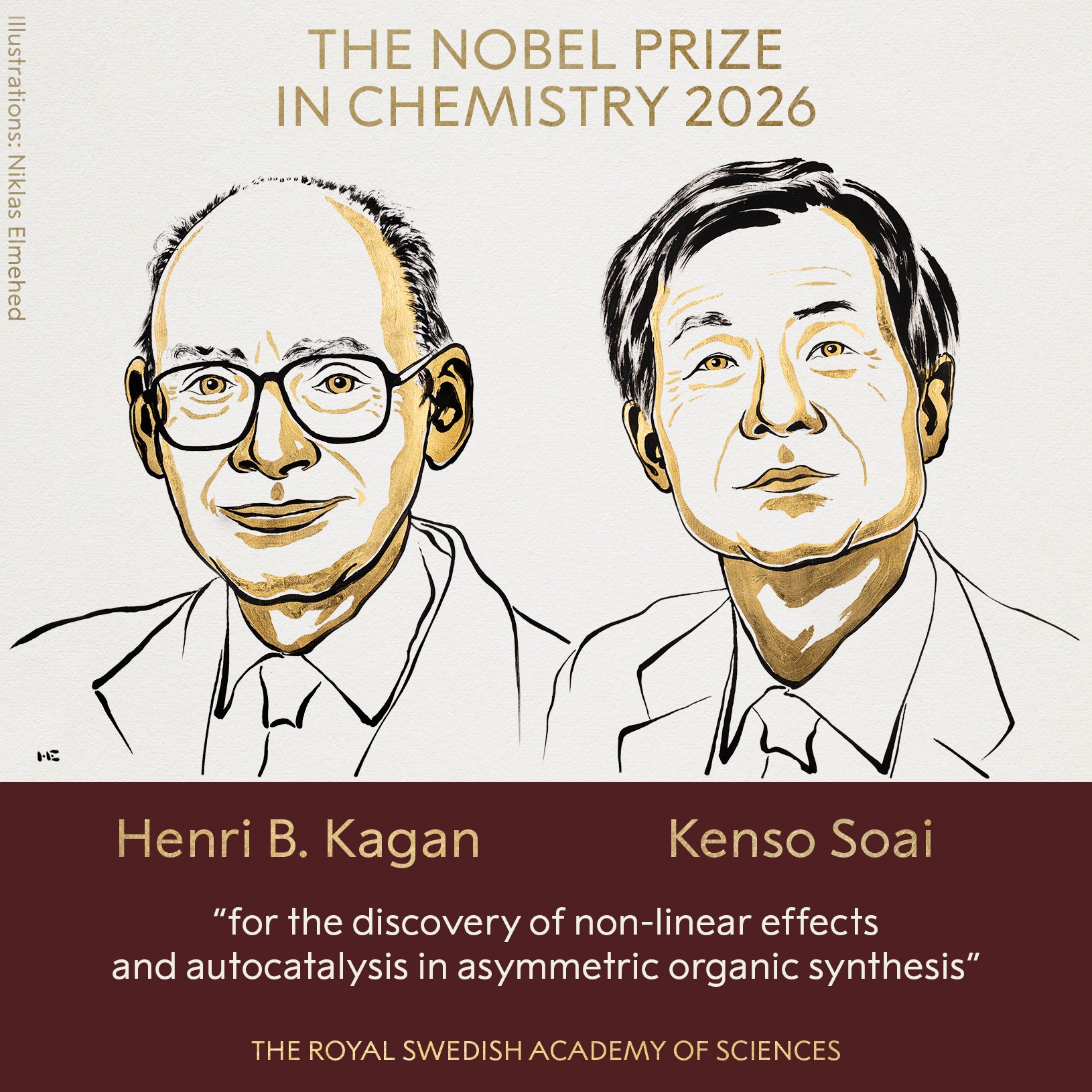 Nobel de Química 2025: entenda como dois cientistas descobriram o mecanismo que faz moléculas 'escolherem' um lado