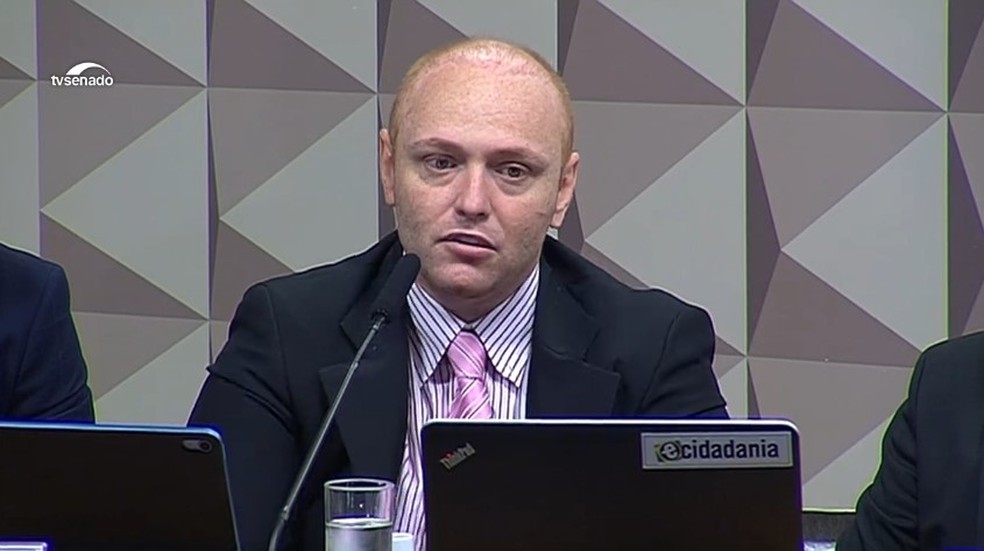 Hacker Walter Delgatti Netto — Foto: Reprodução/TV Senado