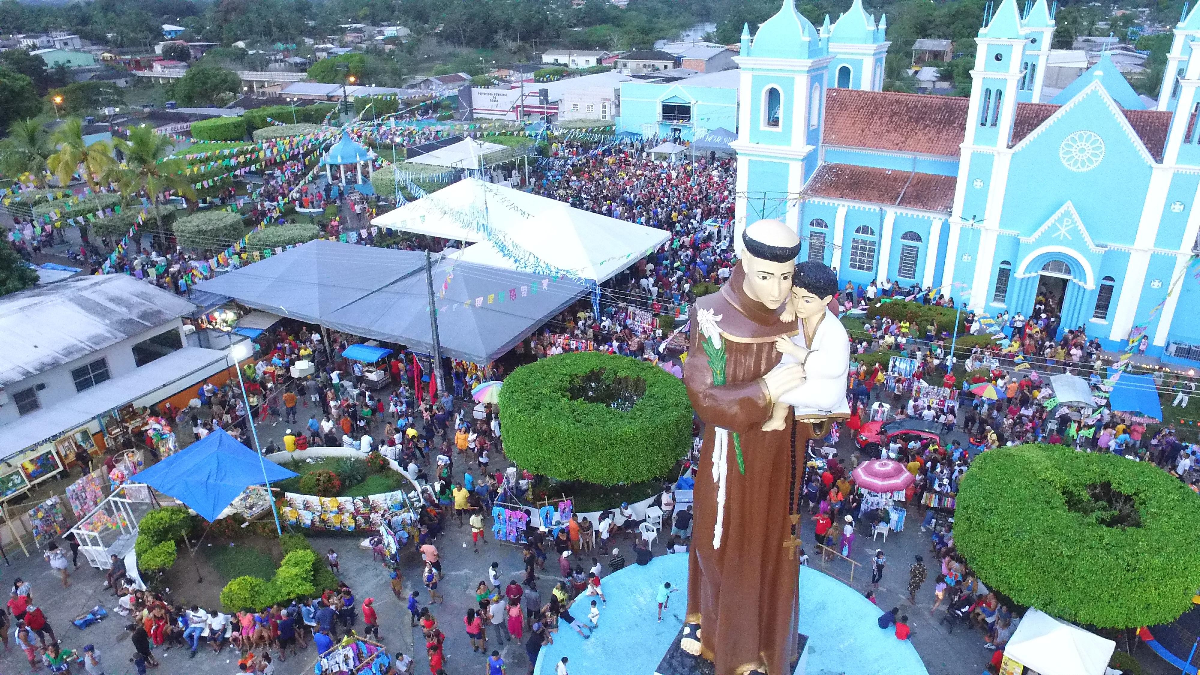 Festa de Santo Antônio de Borba começa dia 1º de junho com shows nacionais e programação religiosa