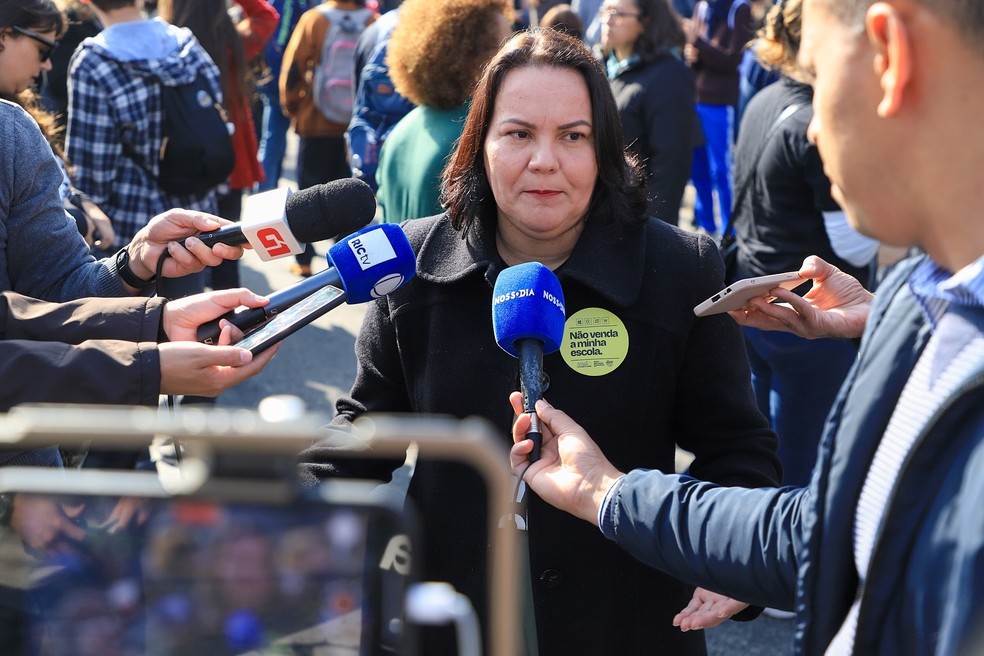 Walkiria Olegário Mazeto é presidente da APP-Sindicato — Foto: App-Sindicato/Divulgação