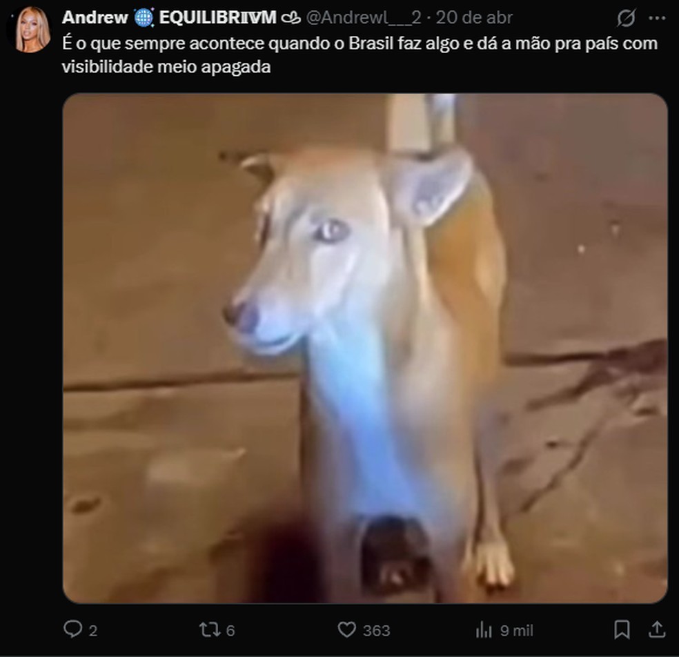 Protesto contra o México nas redes sociais. — Foto: Reprodução/X