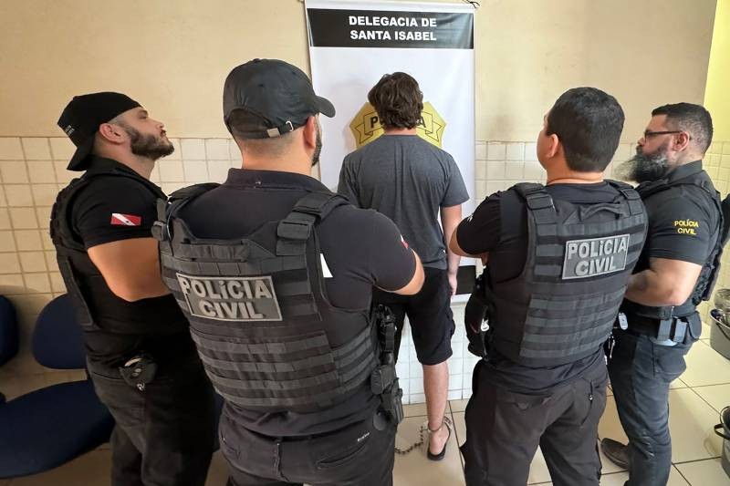 Homem é preso por extorsão sexual, pornografia infantil e estupro em Santa Izabel