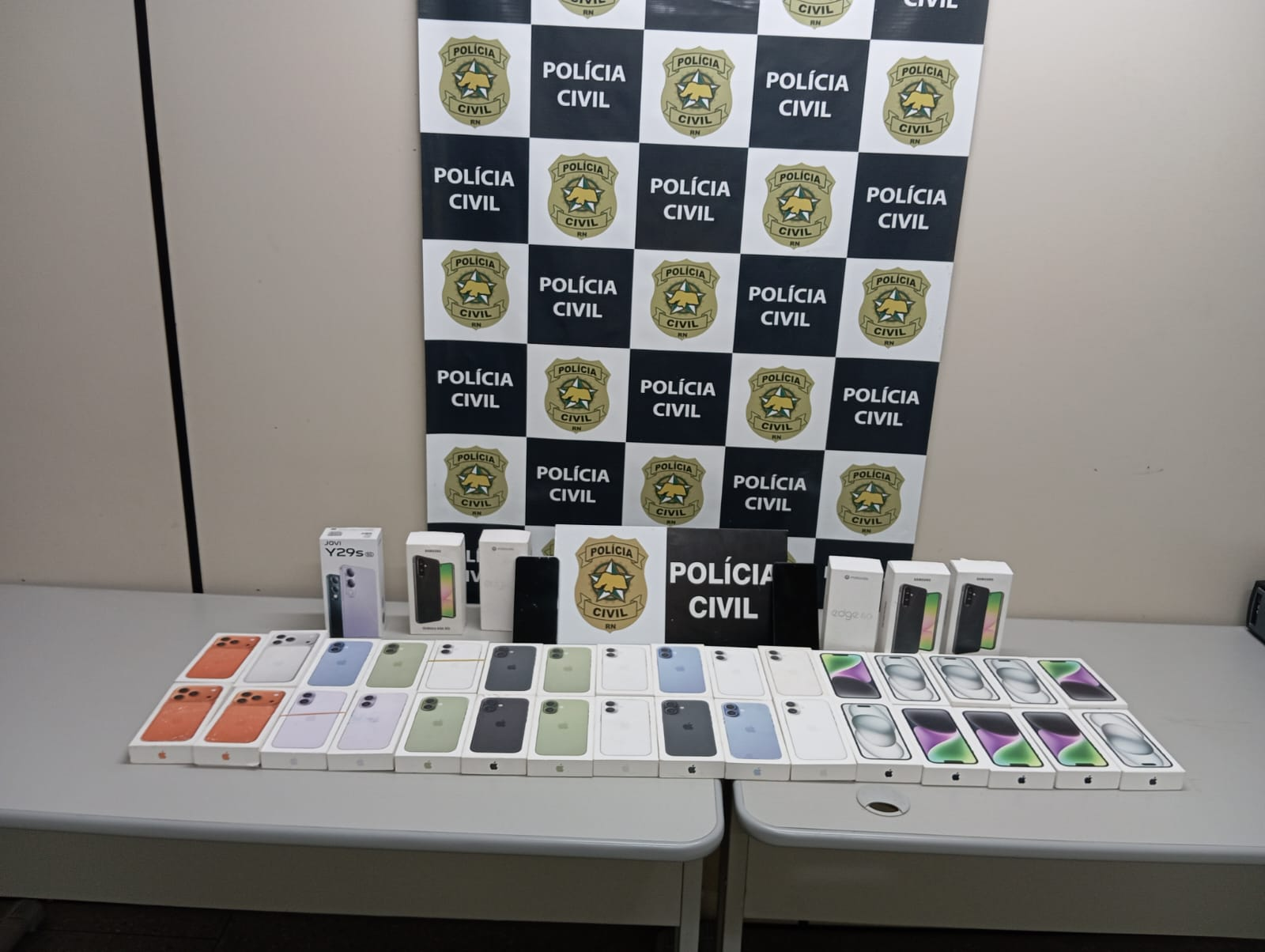 Polícia recupera carga roubada de celulares avaliada em R$ 200 mil na Grande Natal