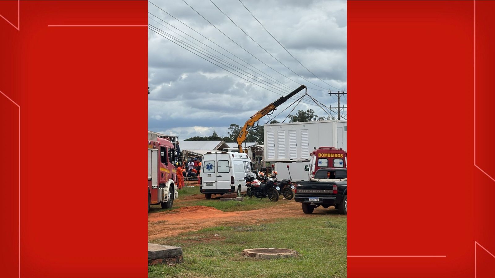 Trabalhador leva choque elétrico durante montagem de evento no DF
