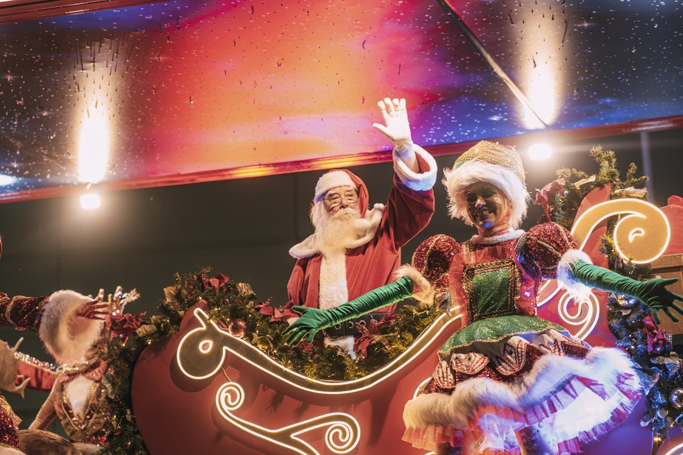 Chegada do Papai Noel no Iguatemi Bosque terá voo de helicóptero e cortejo — Foto: Divulgação