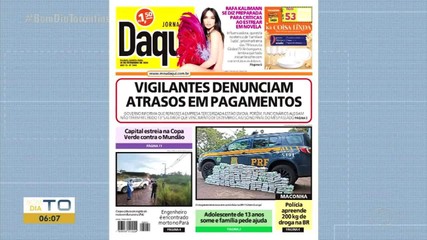 Atraso em pagamentos de vigilantes é destaque no jornal Daqui desta quinta-feira
