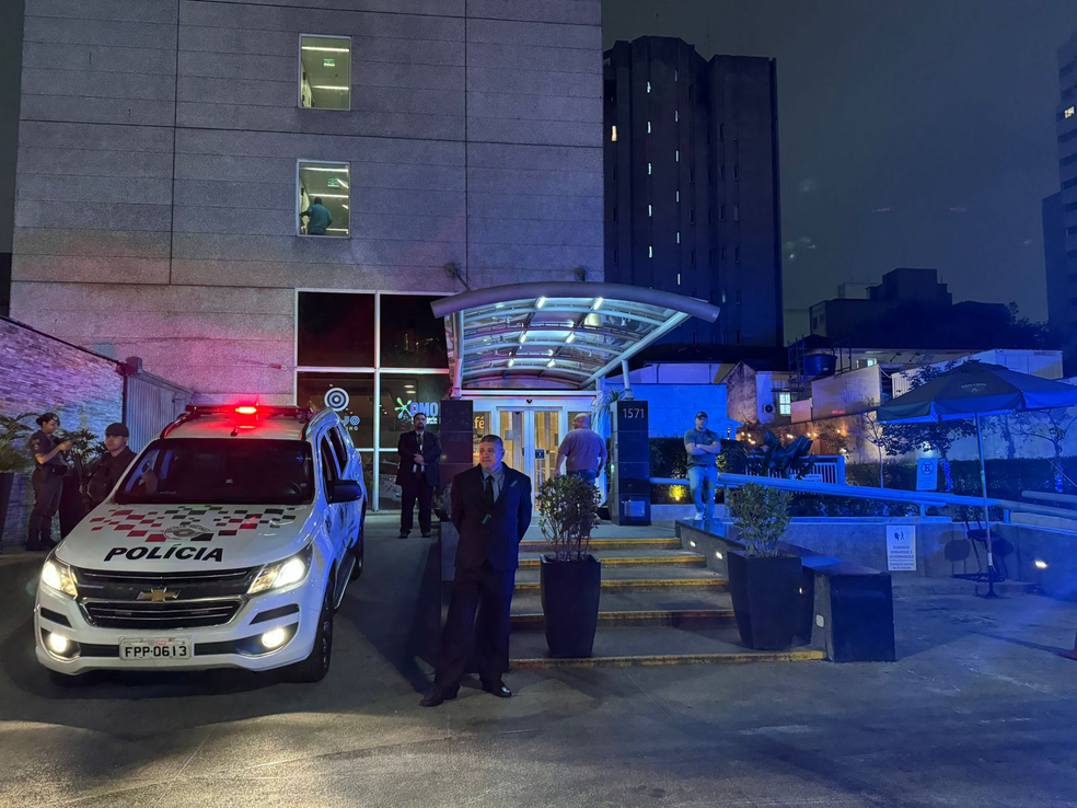 Hotel em São Paulo onde atriz Maidê Mahl foi encontrada debilitada pela polícia — Foto: Abraão Cruz/TV Globo