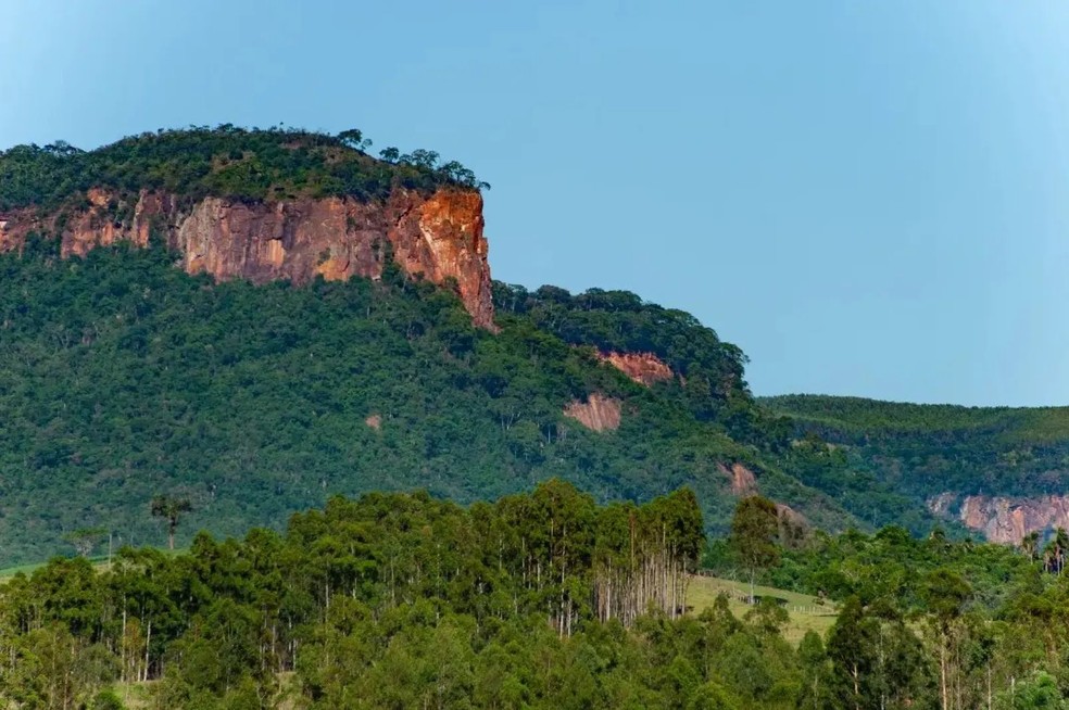 Cuesta do Índio em Ipeúna (SP) — Foto: Divulgação/Projeto Geoparque Corumbataí