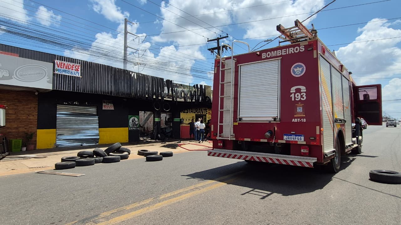 Incêndio atinge loja de autopeças em Boa Vista