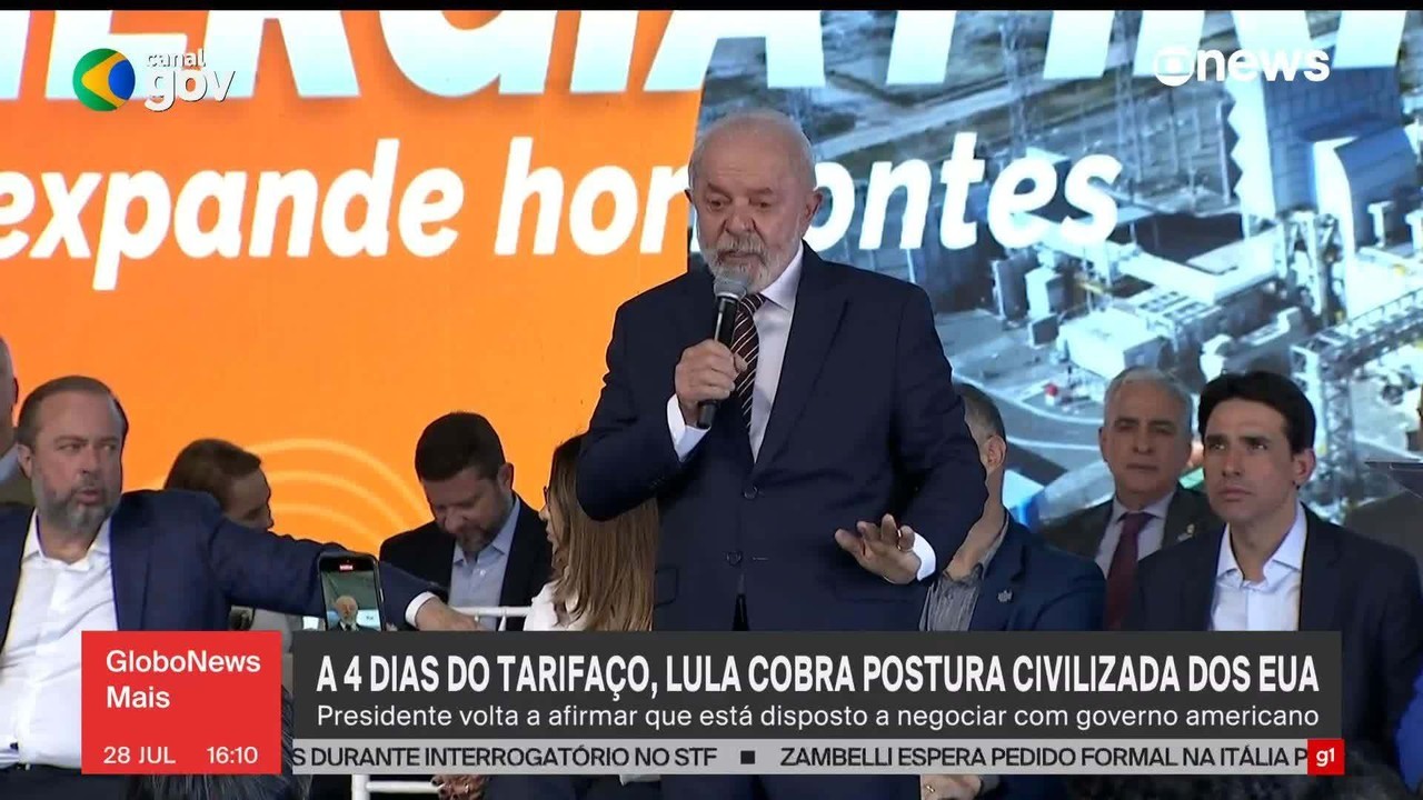 Tarifaço: Lula diz esperar que Trump aja como no mundo 'civilizado'