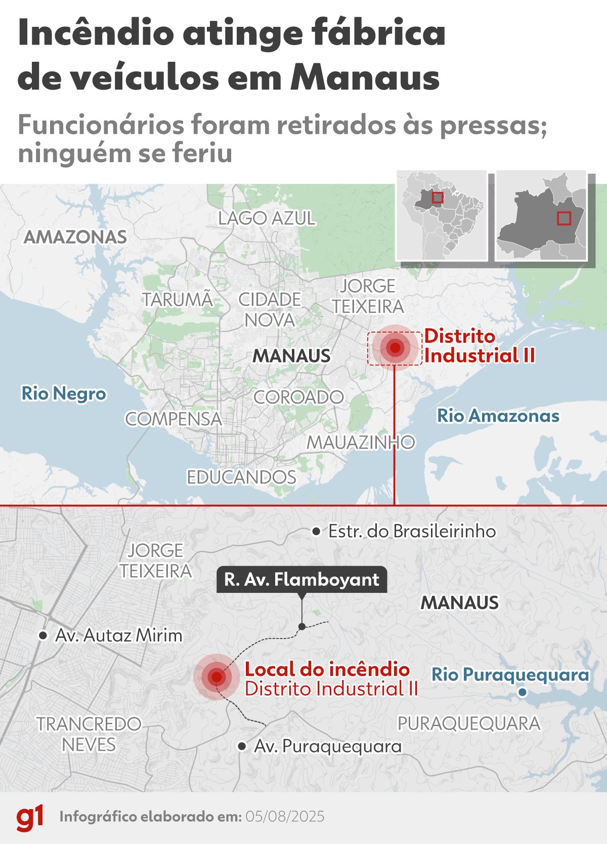 Brigadista relembra início de incêndio de grandes proporções em fábricas na em Manaus; 'só deu tempo de correr'