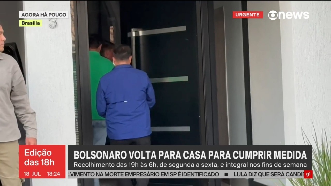 Vídeo: Bolsonaro interrompe entrevista e diz que precisa voltar para casa para cumprir medida restritiva