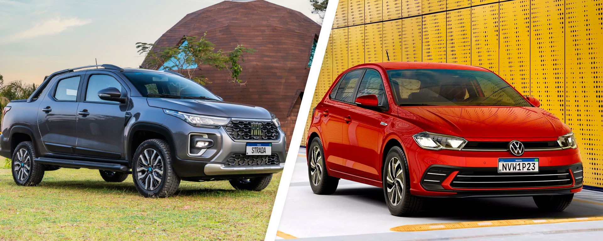 Fiat Strada lidera vendas em 2025, mas Volkswagen Polo encosta ainda mais; veja lista