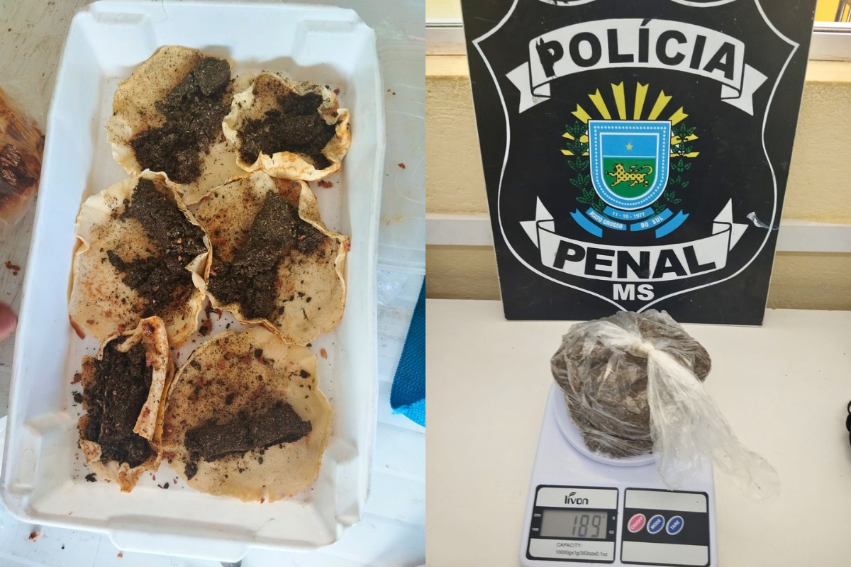 Panquecas recheadas com maconha são apreendidas durante visita em presídio de MS