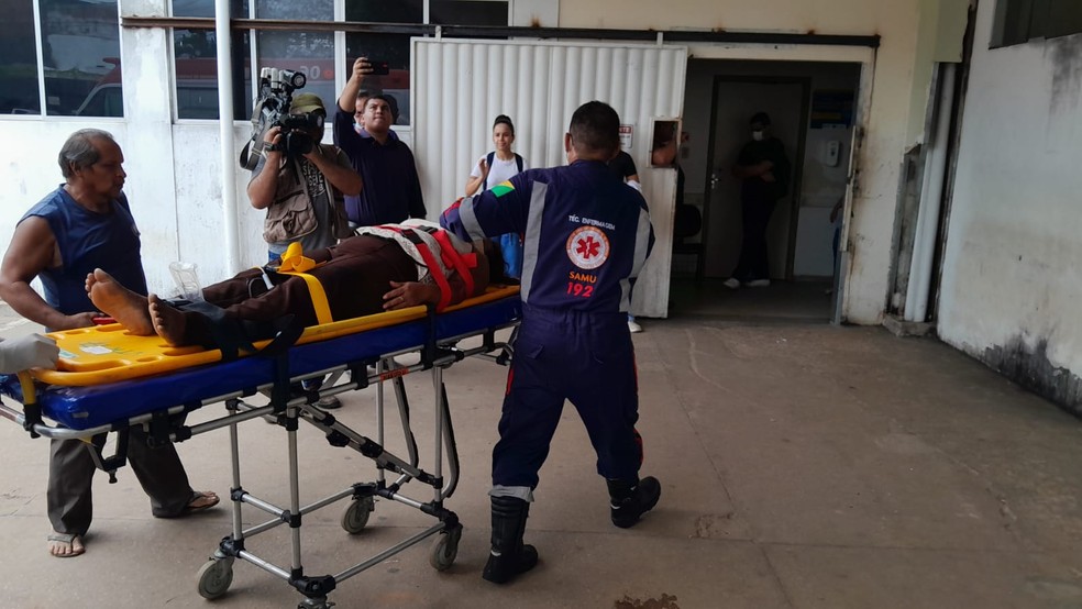 Josefa Cardoso foi levada em estado grave para o pronto-socorro — Foto: Arquivo pessoal
