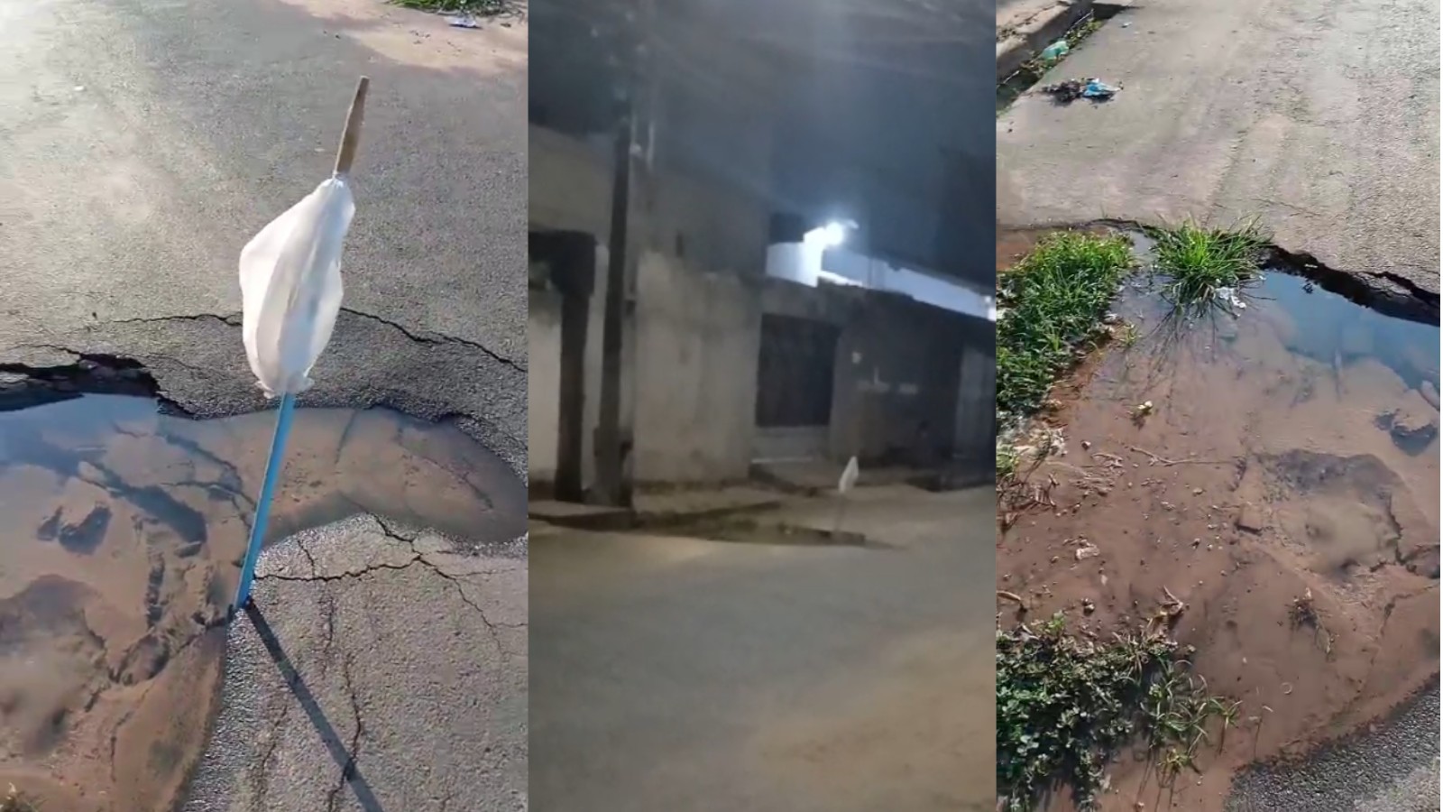 Moradores reclamam de buraco aberto há cerca de cinco meses após obra da Águas de Teresina na Zona Leste da capital