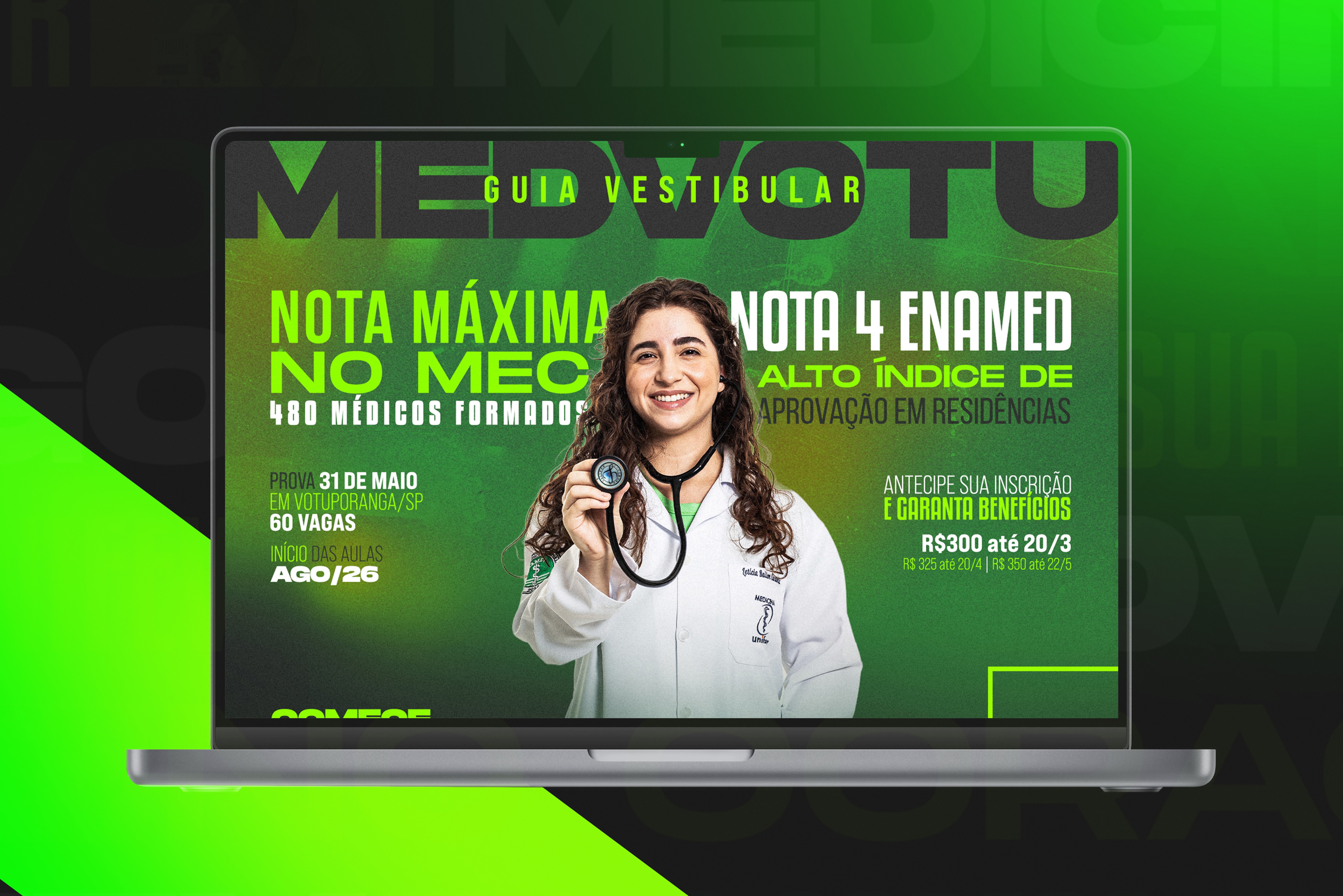 Unifev abre inscrições para Medicina 2026 e lança guia para futuros
médicos