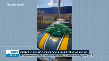Polícia apreendeu mais de 2 toneladas de drogas nas estradas do TO em 2024; confira