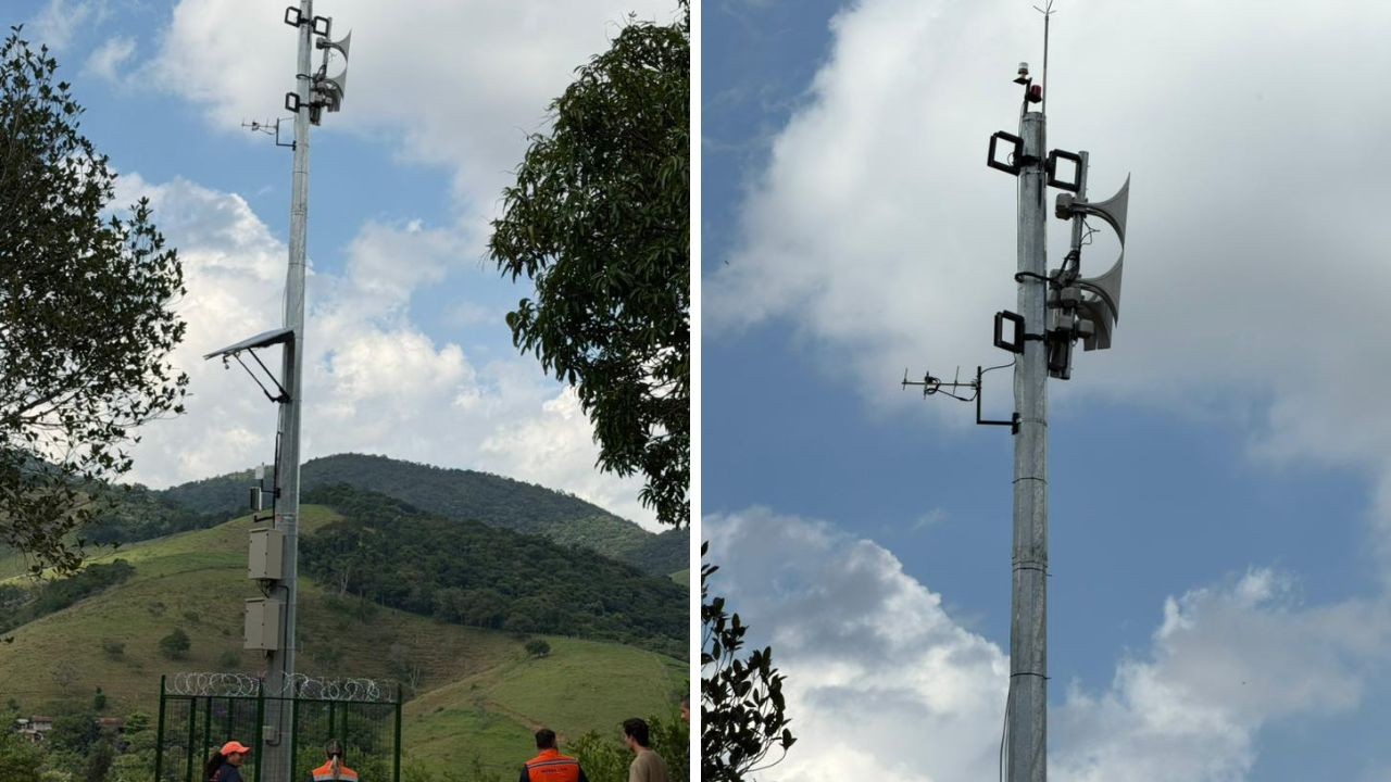 Monteiro Lobato terá sirene para alertar moradores sobre risco de deslizamentos e alagamentos