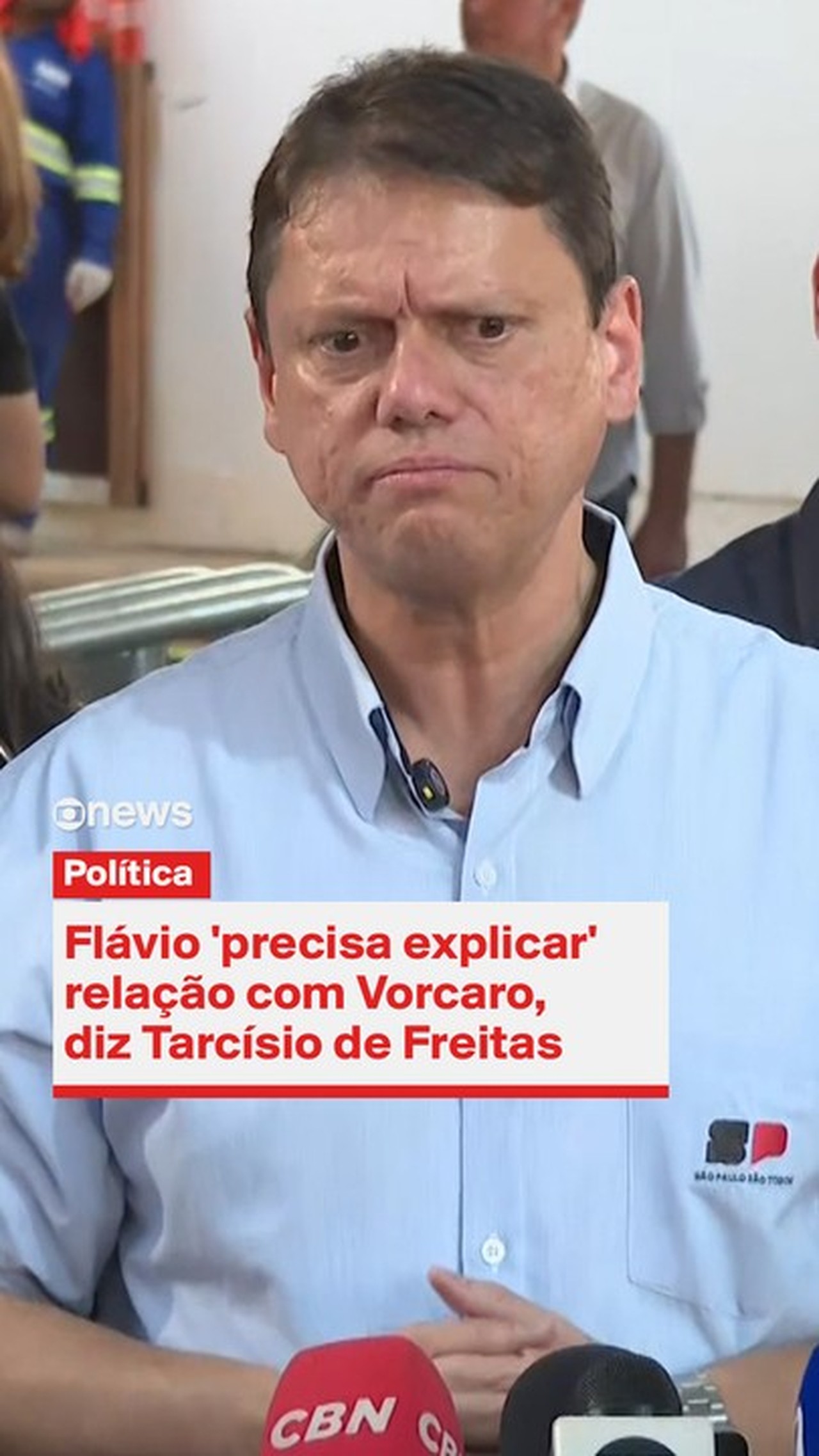 Tarcísio diz que não há espaço para terceira via e reafirma apoio a quem Bolsonaro indicar para disputar Presidência