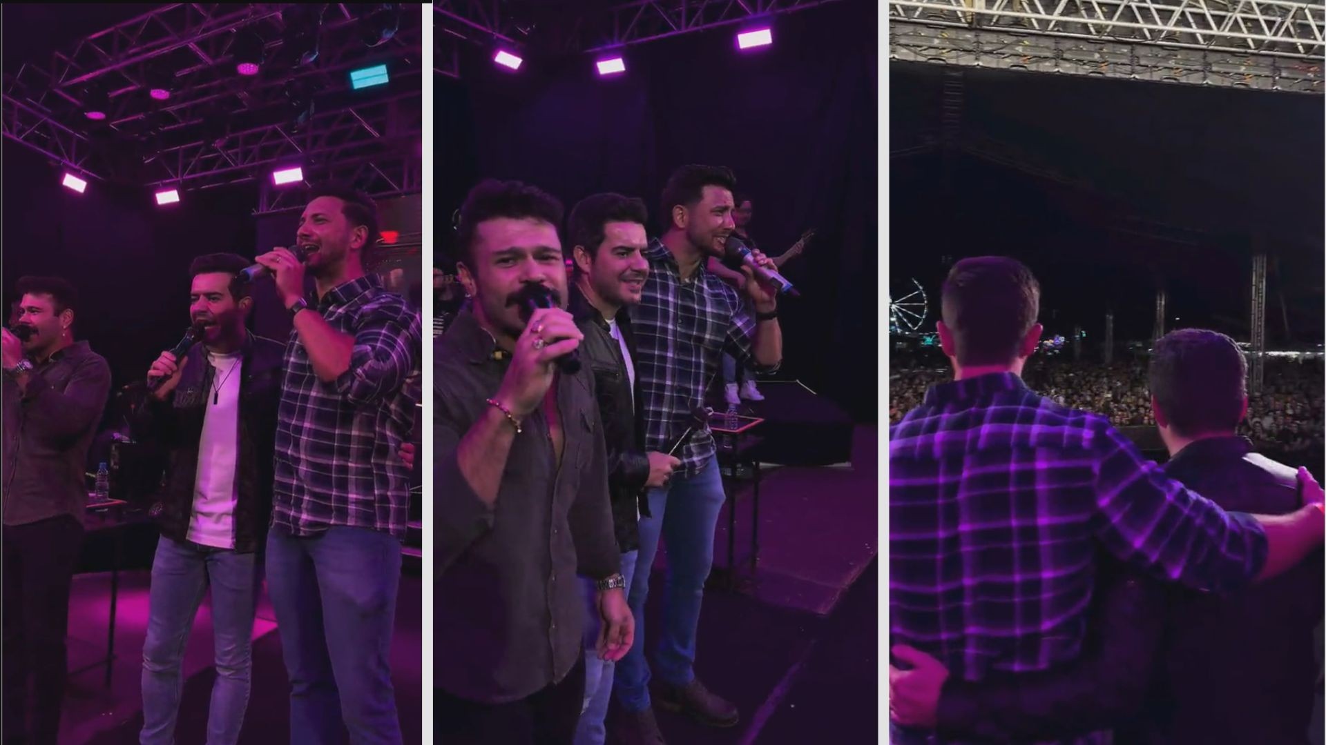 Prefeito de cidade do Paraná sobe ao palco para cantar com Marcos e Belutti e viraliza: 'Emoção indescritível'