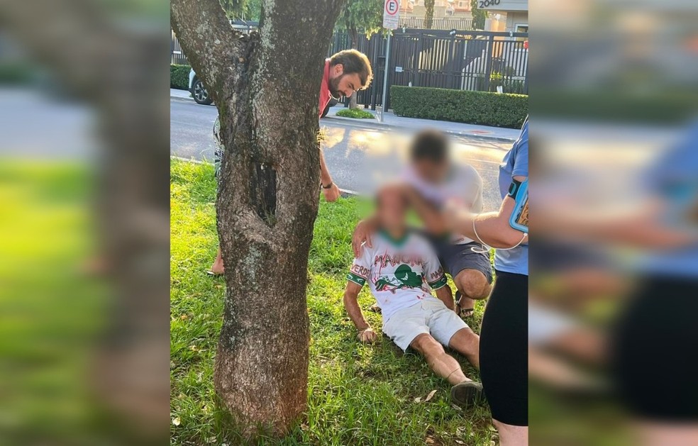 Foto flagrou agressor perto da vítima em Rio Preto  — Foto: Arquivo pessoal 